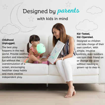 LumiPets® Kawaii Cloud - Children's Nursery Touch Night Light